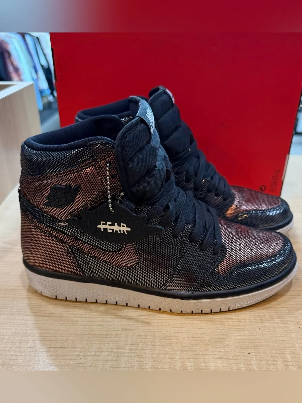 Nike Air Jordan 1 Mid in Black and Copper